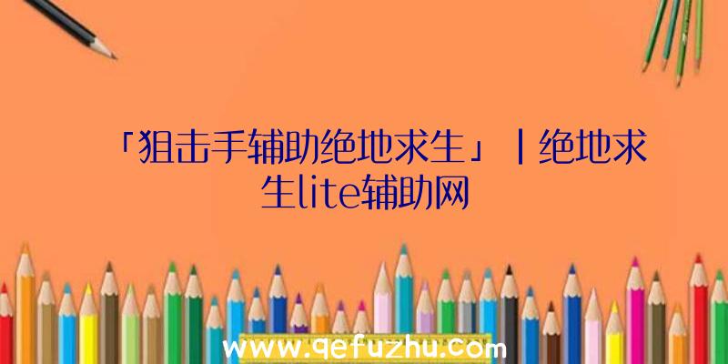 「狙击手辅助绝地求生」|绝地求生lite辅助网